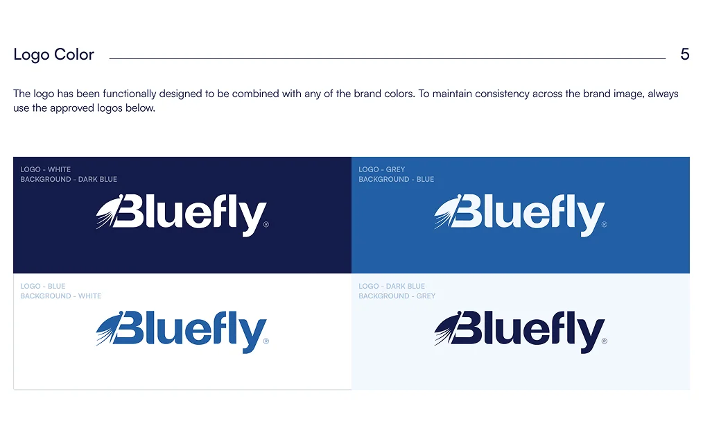 BlueFly — Logo Background Alternatives
