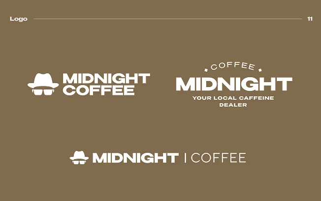 Midnight Coffee — Logo Variations