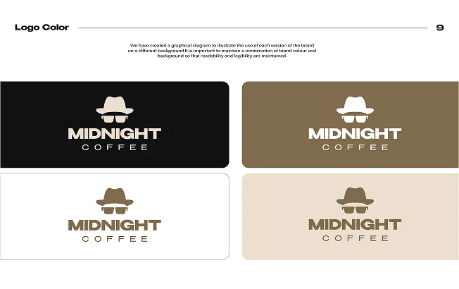 Midnight Coffee — Logo Background Alternatives