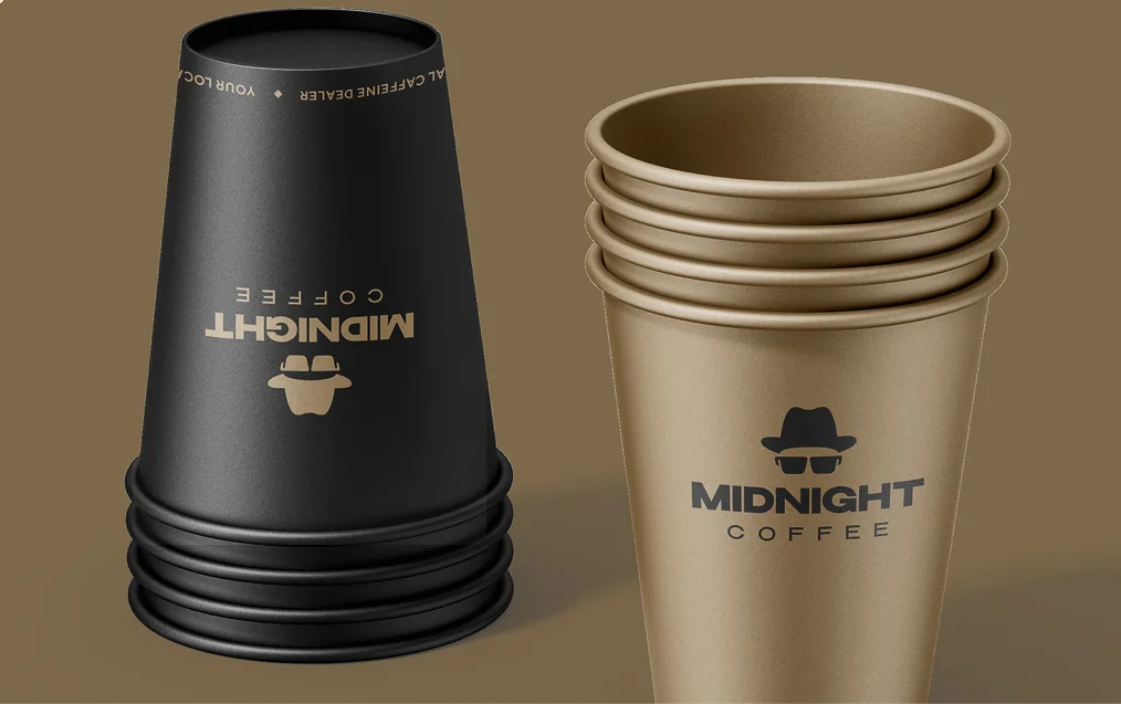 Midnight Coffee — Paper Cup Design